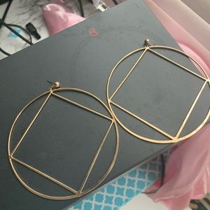 Gold hoop earrings